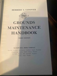 Grounds Maintenance Handbook by Herbert S. Conover, Third Edition