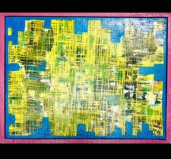 Abstract Expressionist Cityscape Painting by A. Torres