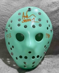 Autographed Aqua Hockey Mask (Jason Voorhees style)