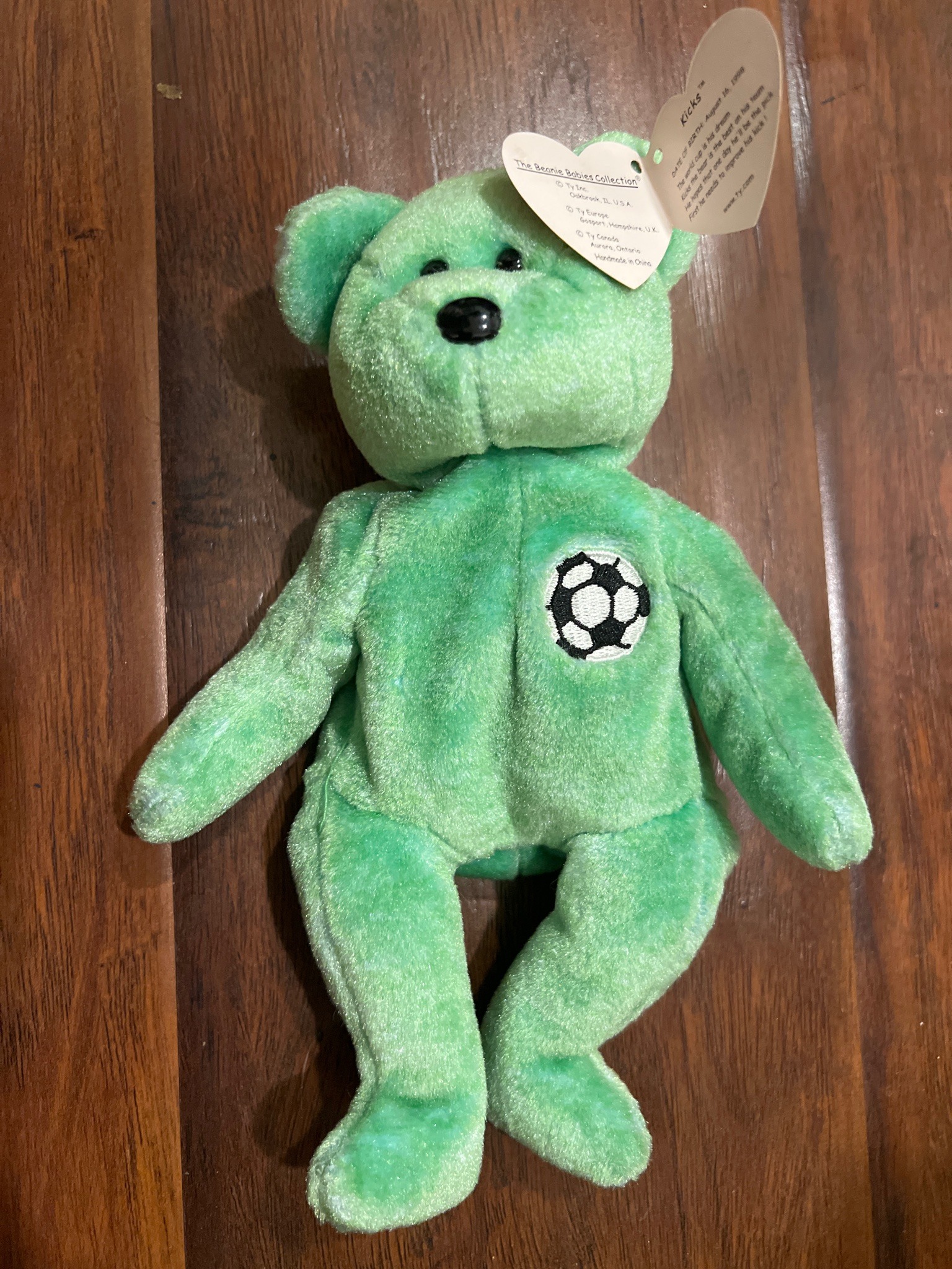 Submitted photo of Ty Beanie Baby 'Kicks' (unverified)
