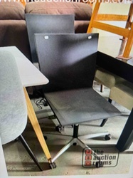 Adjustable Black Office Chair with Swivel Base