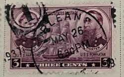United States 3-Cent Admiral Farragut and Admiral Porter Postage Stamp