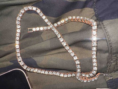 Rose Gold Diamond Tennis Chain
