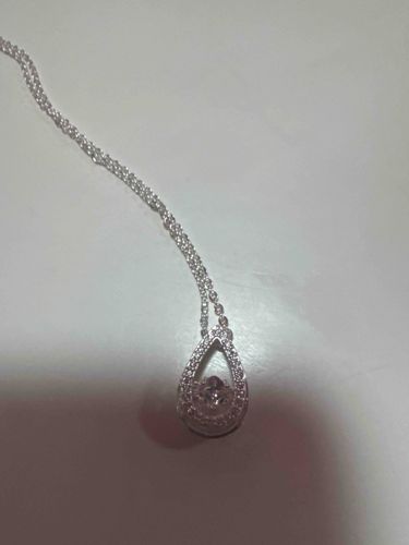 Dancing Stone Teardrop Pendant Necklace