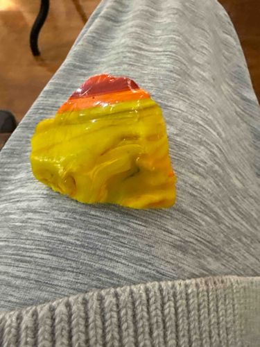 Yellow and Orange Multi-Colored Cullet (Slag Glass)
