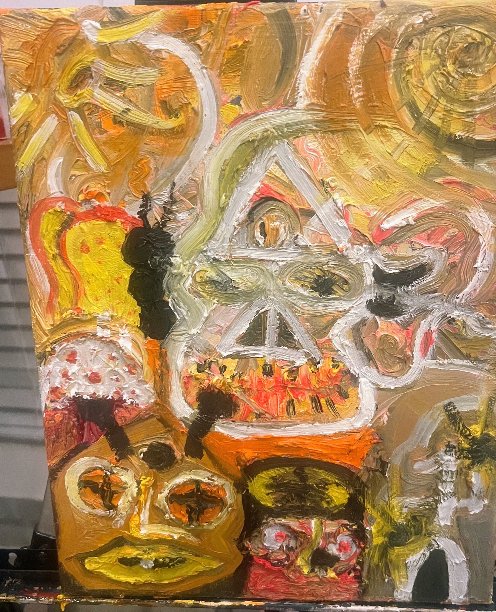 Submitted photo of Abstract oil painting on canvas