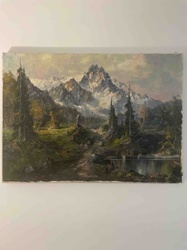 Mountain Landscape Oil Painting