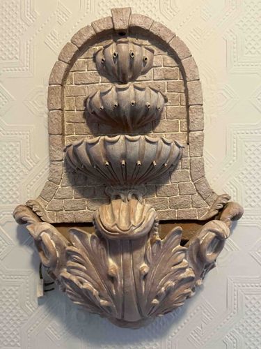 Wall-Mounted Three-Tiered Decorative Fountain