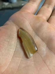 Polished Agate or Chalcedony Fragment