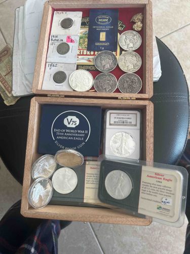 Mixed Collection of Silver and Gold Bullion and United States Numismatic Coins