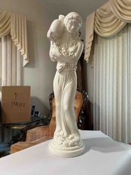 Classical Style Female Figure with Grape Harvesters' Jug and Grapes