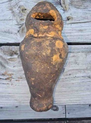 Ancient Ovoid Terracotta Vessel/Effigy