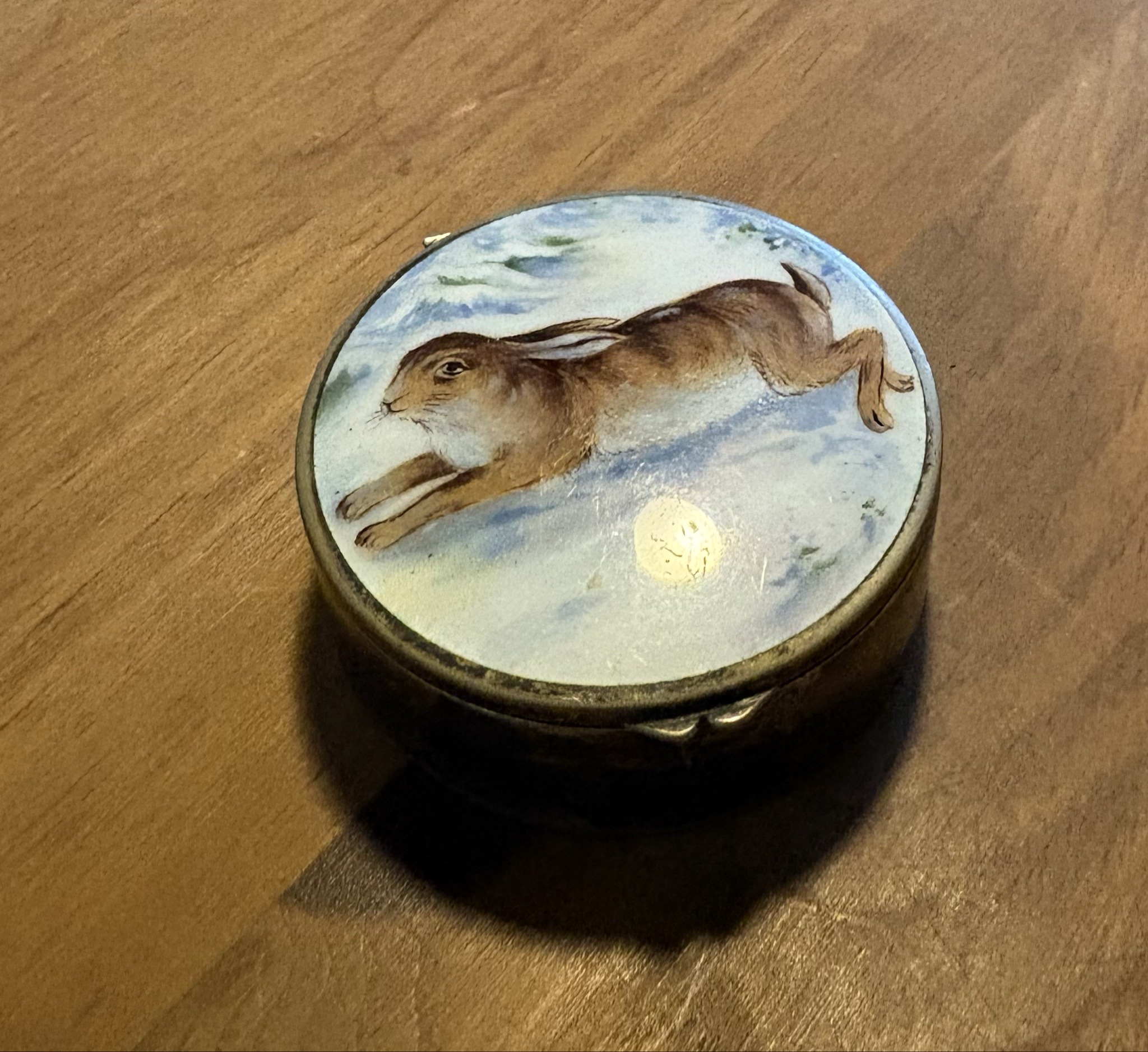 Submitted photo of Enamelled metal trinket box