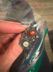Native American Style Double Stone Ring