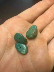 Tumbled Blue-Green Gemstones