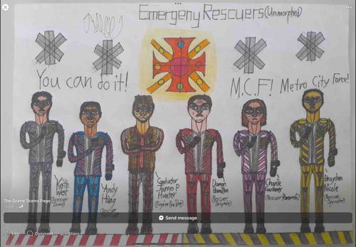 Emergency Rescuers Fan Art Drawing