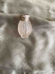 Vintage Clear Glass Grenade-shaped Salt Shaker