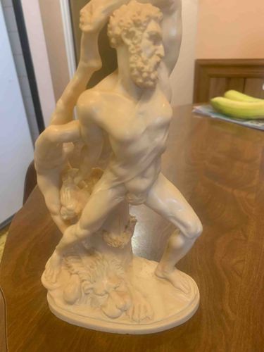 Hercules and the Nemean Lion Sculpture