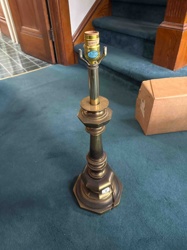 Vintage Brass Table Lamp Base