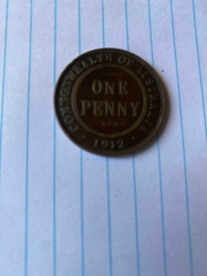 Australian 1912 One Penny Coin