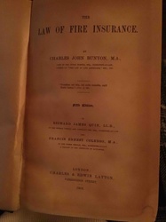 The Law of Fire Insurance (Fifth Edition), 1906