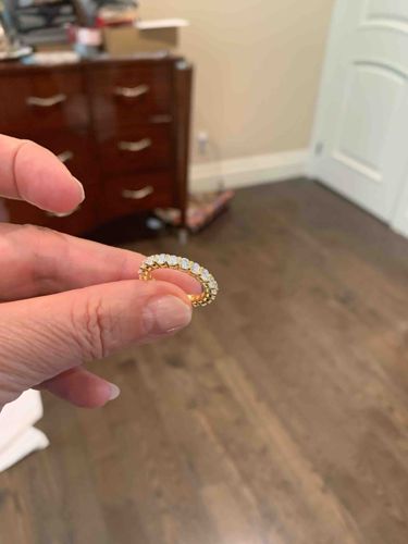 Moissanite Eternity Band Ring