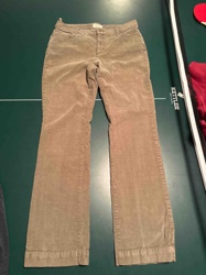 Women's Tan Corduroy Bootcut Pants