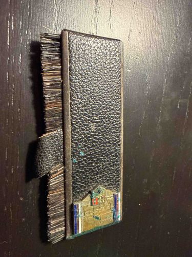 Vintage Souvenir Clothes Brush with Enamel Crest