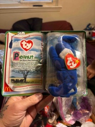 Ty Beanie Baby Legends - Peanut the Royal Blue Elephant (McDonald's Teenie Beanie)