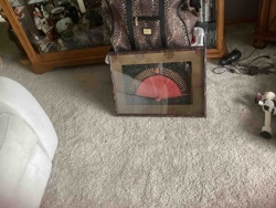 Framed Decorative Hand Fan