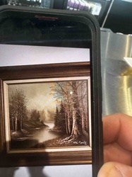 Framed Landscape Painting by N. Lamonte