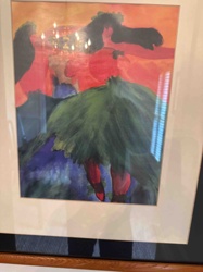 Framed Abstract Figure Art Print