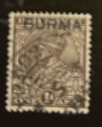 Burma King George VI One Anna Stamp