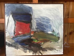 Mario Garcia, Barn Series, 1959, Oil on Canvas, #33