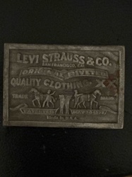 Levi Strauss & Co. 'Two Horse' Belt Buckle