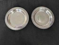 Pair of Small Decorative Metallic Dishes