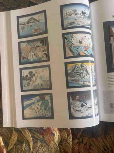 Illustrated Art Book featuring Japanese Ukiyo-e Woodblock Prints