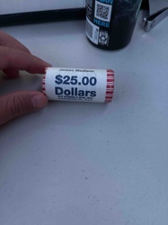 Roll of James Madison $1 Presidential Dollars