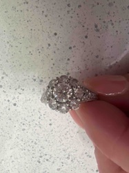 Diamond Cluster Ring
