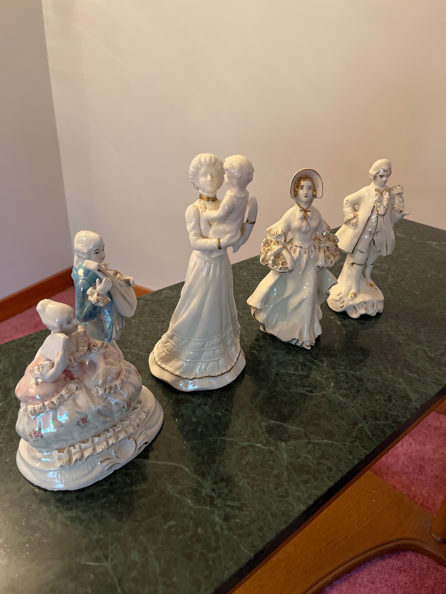 Submitted photo of Group of Five Porcelain Figurines (unauthenticated)