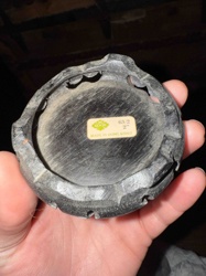 Carved Soapstone Pedestal Stand