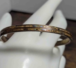 Abalone Inlay Bangle Bracelet