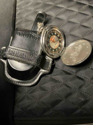 Harley-Davidson Pocket Watch with Leather Belt Holder