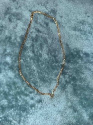 Gold-Tone Figaro Chain Necklace