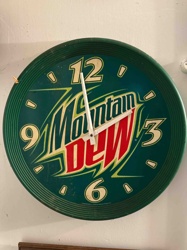 Vintage Mountain Dew Wall Clock