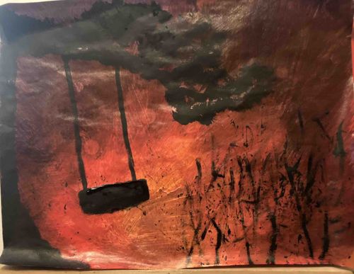 Abstract Landscape with Swing