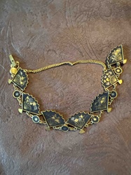 Japanese Damascene Fan Motif Bracelet