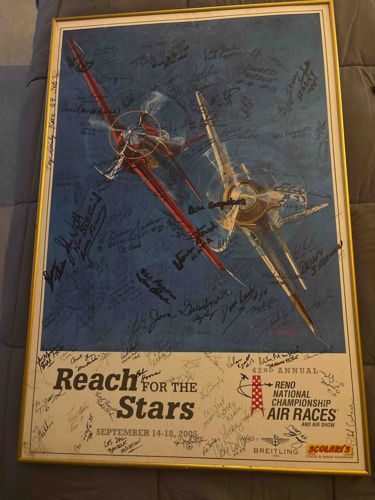 2005 Reno National Championship Air Races 'Reach for the Stars' Signed Poster