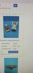 Pendelfin Studios Bunny Figurines (Set of Two)