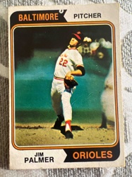Vintage Jim Palmer Baltimore Orioles Baseball Card